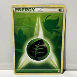 Pokemon TGC Grass Energy Celebi 115/123 Non-Holo HeartGold SoulSilver NM / LP - Image 2