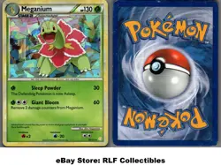 2010 Pokemon, Heartgold & Soulsilver Deck Exc., #26/123 Meganium, Ice Holo - Image 1