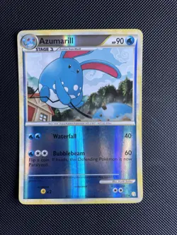 Azumarill 2/123 Reverse Holo HeartGold SoulSilver Base Pokemon Card - NM/LP - Image 1