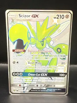 Pokemon Scizor GX SV72/SV94 Hidden Fates Shiny Vault Ultra Rare Full Art NM - Image 2