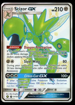 Pokemon Scizor GX SV72/SV94 Sun & Moon Hidden Fates Shiny Vault Near Mint - Image 1