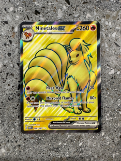 Pokemon TCG Cards Ninetales ex 186/165 SV 151 Full Art Ultra Rare Holo NM - Image 1