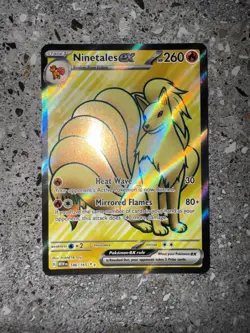 Pokemon TCG Cards Ninetales ex 186/165 SV 151 Full Art Ultra Rare Holo NM - Image 3