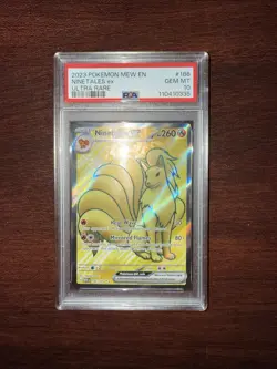Ninetales ex - 186/165 - Pokemon 151 Full Art Ultra Rare Card - PSA10 - Image 1