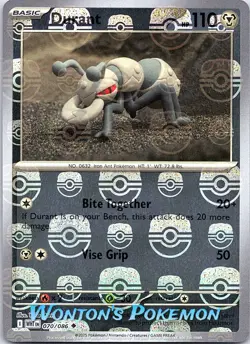 Durant 070/086 Master Ball Reverse Holo - White Flare - NM - Image 1