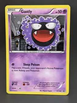 TCG Pokemon Gastly XY132 Black Star Promo XY Cosmos Holo 2016: LP Ungraded - Image 2