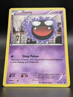TCG Pokemon Gastly XY132 Black Star Promo XY Cosmos Holo 2016: LP Ungraded - Image 3