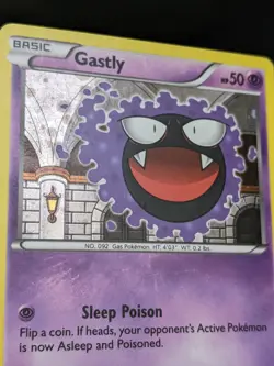 TCG Pokemon Gastly XY132 Black Star Promo XY Cosmos Holo 2016: LP Ungraded - Image 4