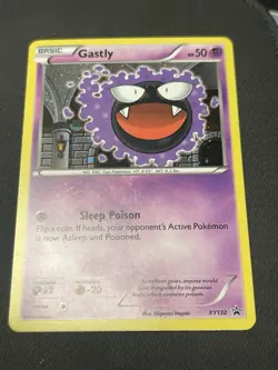 Pokemon TCG Gastly XY132 Holo Black Star Cosmos Promo Card NM/MT Condition - Image 1