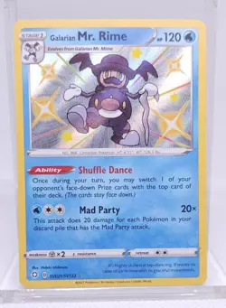 Pokemon Galarian Mr. Rime Shining Fates Holo Rare Card SV021/SV122 - Image 1