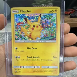 Pokemon Pikachu 004/012 McDonald's 2018 Promo Holo Card Basic 60 HP - Image 1