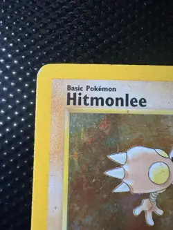 1st Edition Hitmonlee 7/62 Fossil Holo Wotc Pokemon Card Played - Image 2