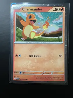 Charmander ASC 020/217 Cosmos Holo Promo SWIRL Ascended Heroes Pokemon Card - Image 1