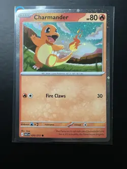 Charmander ASC 020/217 Cosmos Holo Promo SWIRL Ascended Heroes Pokemon Card - Image 2