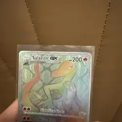 Pokemon TCG Salazzle GX Full Art Ultra Rare Card Burning Shadows 151/147 2017 - Image 5
