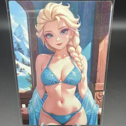 Elsa Frozen Anime Waifu Card Doujin ACG Goddess Holo - Image 2