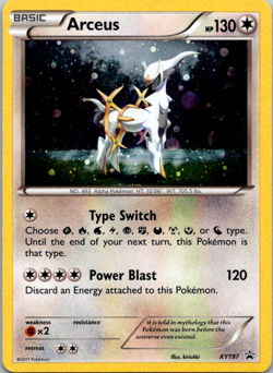 Arceus XY197 - Black Star Promo Holo Pokemon Card - English TCG 2017 NM - Image 1