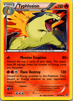 Typhlosion 20/162 Holo XY - BREAKthrough Pokemon TCG Card NM Near Mint - Image 1