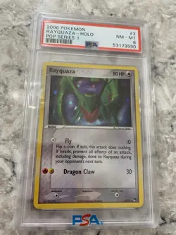 Pokemon TCG Rayquaza Pop Series Promos 1-3 Holo Rare Card - Image 1