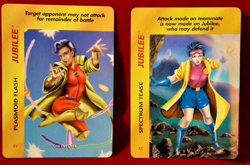 JUBILEE 1995 Fleer Marvel OverPower TCG CCG 8 Card Lot Near N-MINT Condition - Image 1