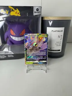 Pokemon SM Unbroken Bonds - 12/214 VENOMOTH GX, Holo Full Art Ultra Rare - Image 1