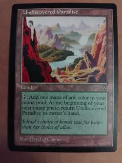 Undiscovered Paradise - Magic The Gathering - Visions Rare - LP - Reserved List - Image 1