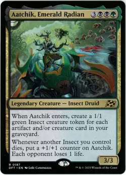 Aatchik, Emerald Radian (Foil) - 0187 - Aetherdrift - MTG - NM/M - Image 1