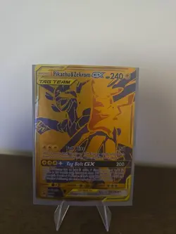 Pokemon Pikachu & Zekrom GX TCG Sun & Moon SM248 Holo Promo Card - Image 2