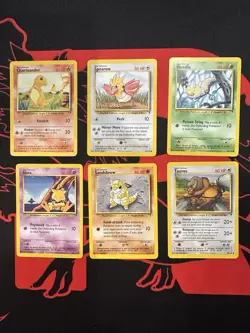 Lot Of 6 Old Vintage Legendary Collection Pokemon Cards Charmander Tauros WOTC - Image 1