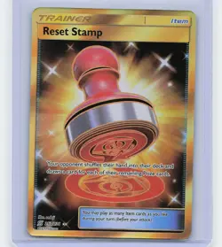 Pokemon Reset Stamp 253/236 Sun & Moon Unified Minds Secret Rare (LP) - Image 1