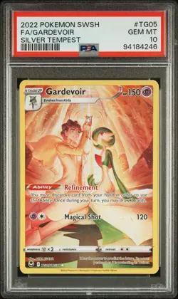 PSA 10 Gem Mint Gardevoir TG05/TG30 Pokemon Silver Tempest Trainer Gallery - Image 1