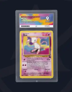 Mew (Pokemon League) Graded ACE 9 💎 8 Black Star Promo WOTC Wizards - Image 1