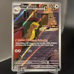 Pokemon TCG Gumshoos 153/132 ME01: Mega Evolution Illustration Rare Holo NM - Image 1