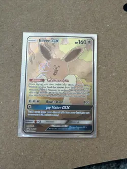 🔥🔥🔥LP Pokemon TCG Eevee GX SM233 Full Art Black Star Promo Sun & Moon - Image 1