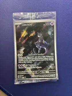 MEWTWO SVP 052 Scarlet Violet 151 Promo Illustration Rare Pokemon Card SEALED - Image 1