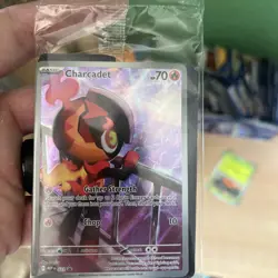 Pokemon Sealed Charcadet 22 Mega Evolutions Black Star Promo Rare New Clean - Image 1
