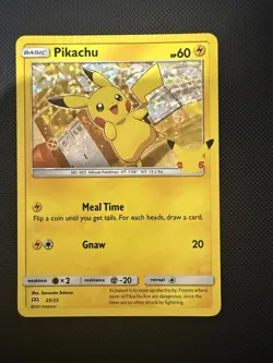 MINT Pikachu McDonalds 25th Anniversary Promo Pokemon Card Holo 25/25 2021 - Image 2