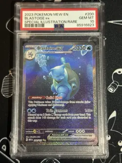 Blastoise Ex 200/165 Pokemon 2023 Mew En-151 Special Illustration Rare PSA 10 - Image 1