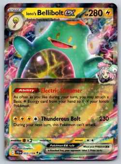 Iono's Bellibolt ex - 053/159 SV09: Journey Together NM Pokemon Card TCG - Image 1