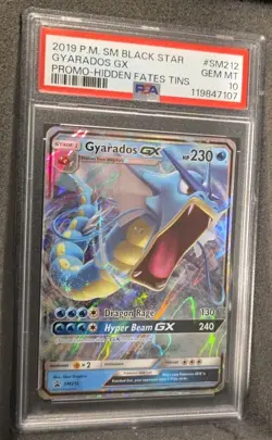 POKEMON CARD GYARADOS GX 212 HIDDEN FATES BLACK STAR PROMO SM212 PSA 10 GEM MINT - Image 2