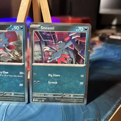 Phantasmal Flames Promo Pokemon Cards Sneasel 020 Weavile 021 - Image 2