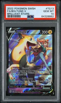 Boltund v TG13/TG30 Swsh09 Trainer Gallery Holo Card Brilliant Stars PSA 10 - Image 1