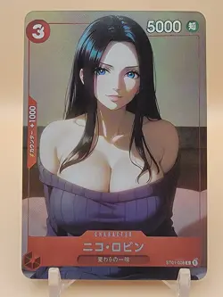 ❤ NICO ROBIN One Piece Anime Waifu Card Girl Foil Doujin Holo ACG❤ - Image 1
