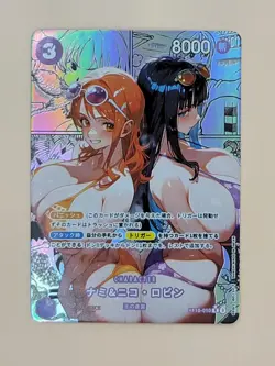 ❤ NAMI NICO ROBIN Manga One Piece Anime Waifu Card Girl Foil Doujin Holo ACG❤ - Image 1