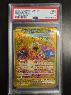 Pokemon TCG Charizard EX Full Art Secret Rare Card Sir Obsidian Flames 228/197 - Image 1