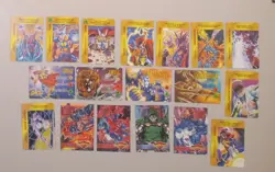 Marvel Overpower CCG Card Lot 18 cards Played Cond. Vintage Rare Collectible - Image 1