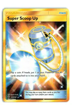 Super Scoop Up - 166/147 - Pokemon Burning Shadows Sun Moon Secret Rare Card NM - Image 1