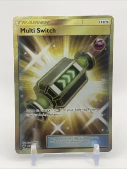 Pokemon Card TCG - Multi Switch 164/147 Secret Rare Burning Shadows Near Mint - Image 1