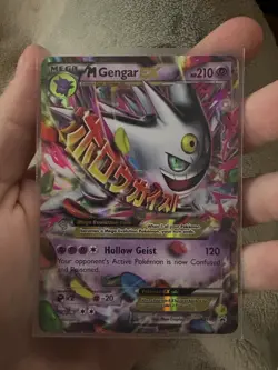 Pokemon TCG M Gengar EX XY166 Shiny Holo Black Star Promo Card NM/LP - Image 1