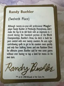 Magic The Gathering 1998 World Championship Complete Deck In Box - Image 3